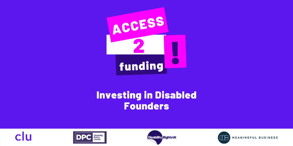 New campaign launches to address disproportionate lack of support for disabled entrepreneurs.